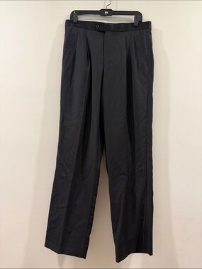 Adolfo Black Pleated Men’s Dress Pants